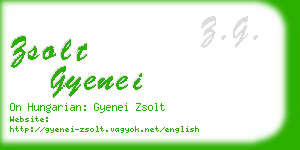 zsolt gyenei business card